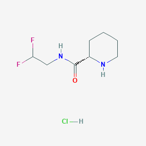 (2S)-N-(2,2-difluoroethyl)piperidine-2-carboxamide hydrochloride