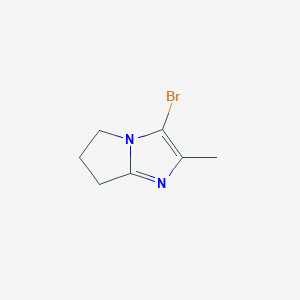 molecular formula C7H9BrN2 B2425569 3-bromo-2-methyl-5H,6H,7H-pyrrolo[1,2-a]imidazole CAS No. 1528663-31-1