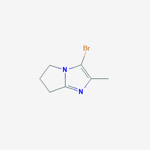 molecular formula C7H9BrN2 B2425569 3-Brom-2-methyl-5H,6H,7H-pyrrolo[1,2-a]imidazol CAS No. 1528663-31-1