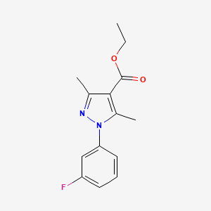 B2425584 ethyl 1-(3-fluorophenyl)-3,5-dimethyl-1H-pyrazole-4-carboxylate CAS No. 346441-17-6