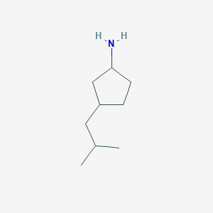 3-(2-Methylpropyl)cyclopentan-1-amine