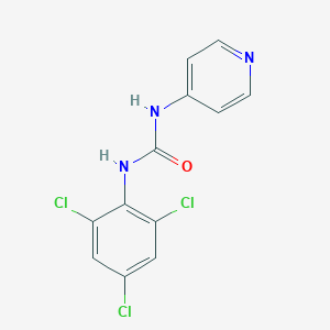 molecular formula C12H8Cl3N3O B024256 1-吡啶-4-基-3-(2,4,6-三氯苯基)脲 CAS No. 97627-27-5