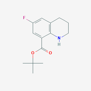 Tert-butyl 6-fluoro-1,2,3,4-tetrahydroquinoline-8-carboxylate