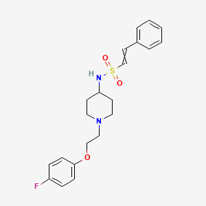 N-{1-[2-(4-fluorophenoxy)ethyl]piperidin-4-yl}-2-phenylethene-1-sulfonamide