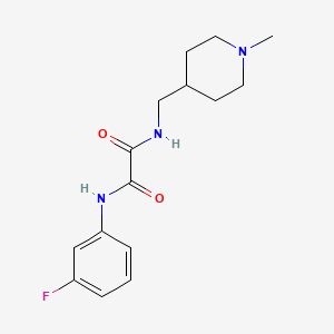 N1-(3-fluorophenyl)-N2-((1-methylpiperidin-4-yl)methyl)oxalamide