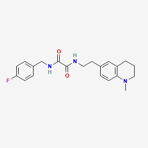 N1-(4-fluorobenzyl)-N2-(2-(1-methyl-1,2,3,4-tetrahydroquinolin-6-yl)ethyl)oxalamide