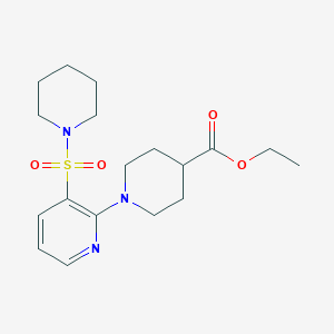 Ethyl 1-[3-(piperidin-1-ylsulfonyl)pyridin-2-yl]piperidine-4-carboxylate