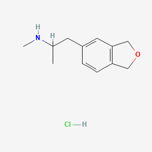 1-(1,3-Dihydro-2-benzofuran-5-yl)-N-methylpropan-2-amine;hydrochloride