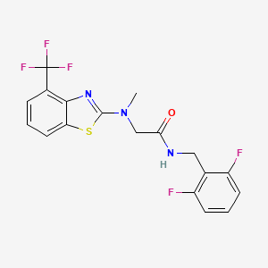 N-(2,6-difluorobenzyl)-2-(methyl(4-(trifluoromethyl)benzo[d]thiazol-2-yl)amino)acetamide