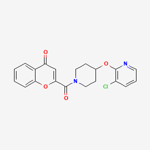 2-(4-((3-chloropyridin-2-yl)oxy)piperidine-1-carbonyl)-4H-chromen-4-one