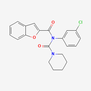 N-(1-benzofuran-2-carbonyl)-N-(3-chlorophenyl)piperidine-1-carboxamide