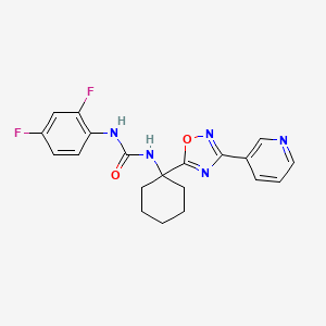 1-(2,4-Difluorophenyl)-3-{1-[3-(pyridin-3-yl)-1,2,4-oxadiazol-5-yl]cyclohexyl}urea