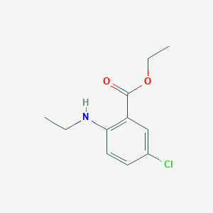 molecular formula C11H14ClNO2 B2425679 Ethyl 5-chloro-2-(ethylamino)benzoate CAS No. 2248405-41-4