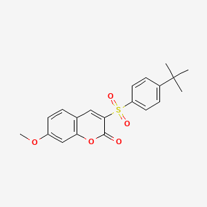3-[(4-tert-butylphenyl)sulfonyl]-7-methoxy-2H-chromen-2-one