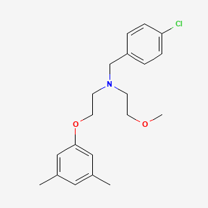 molecular formula C20H26ClNO2 B2425689 N-(4-chlorobenzyl)-2-(3,5-dimethylphenoxy)-N-(2-methoxyethyl)-1-ethanamine CAS No. 866043-09-6