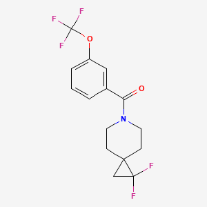 (1,1-Difluoro-6-azaspiro[2.5]octan-6-yl)(3-(trifluoromethoxy)phenyl)methanone
