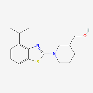 molecular formula C16H22N2OS B2425709 {1-[4-(Propan-2-yl)-1,3-benzothiazol-2-yl]piperidin-3-yl}methanol CAS No. 2415555-35-8