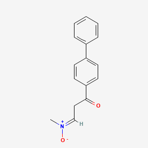 N-methyl-3-oxo-3-(4-phenylphenyl)propan-1-imine Oxide