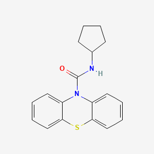 molecular formula C18H18N2OS B2425727 N-cyclopentylphenothiazine-10-carboxamide CAS No. 431998-75-3