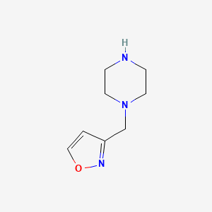 molecular formula C8H13N3O B2425728 1-(1,2-Oxazol-3-ylmethyl)piperazine CAS No. 885952-54-5