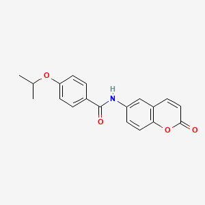 molecular formula C19H17NO4 B2425753 4-isopropoxy-N-(2-oxo-2H-chromen-6-yl)benzamide CAS No. 797777-83-4