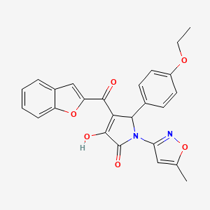 4-(benzofuran-2-carbonyl)-5-(4-ethoxyphenyl)-3-hydroxy-1-(5-methylisoxazol-3-yl)-1H-pyrrol-2(5H)-one