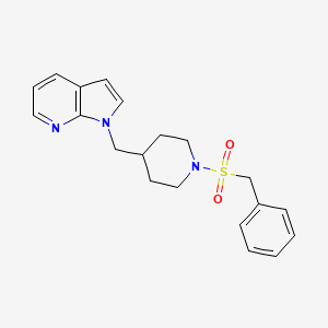 1-((1-(benzylsulfonyl)piperidin-4-yl)methyl)-1H-pyrrolo[2,3-b]pyridine