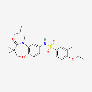 4-ethoxy-N-(5-isobutyl-3,3-dimethyl-4-oxo-2,3,4,5-tetrahydrobenzo[b][1,4]oxazepin-7-yl)-3,5-dimethylbenzenesulfonamide
