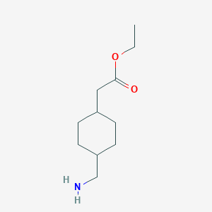 molecular formula C11H21NO2 B2425799 Ethyl 2-[4-(aminomethyl)cyclohexyl]acetate CAS No. 2248291-56-5