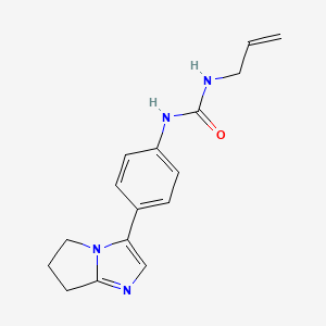 1-allyl-3-(4-(6,7-dihydro-5H-pyrrolo[1,2-a]imidazol-3-yl)phenyl)urea