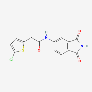 2-(5-chlorothiophen-2-yl)-N-(1,3-dioxoisoindolin-5-yl)acetamide