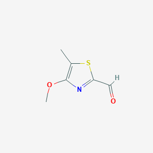 molecular formula C6H7NO2S B2425819 4-Methoxy-5-methyl-1,3-thiazole-2-carbaldehyde CAS No. 2309462-97-1
