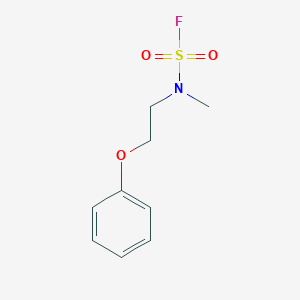 molecular formula C9H12FNO3S B2425834 N-Methyl-N-(2-phenoxyethyl)sulfamoyl fluoride CAS No. 2411200-40-1