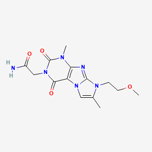 2-[6-(2-Methoxyethyl)-4,7-dimethyl-1,3-dioxopurino[7,8-a]imidazol-2-yl]acetamide
