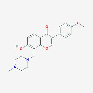 7-Hydroxy-3-(4-methoxyphenyl)-8-[(4-methylpiperazin-1-yl)methyl]chromen-4-one