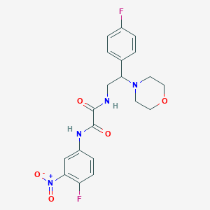 N1-(4-fluoro-3-nitrophenyl)-N2-(2-(4-fluorophenyl)-2-morpholinoethyl)oxalamide