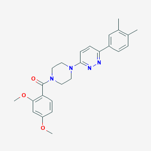 (2,4-Dimethoxyphenyl)(4-(6-(3,4-dimethylphenyl)pyridazin-3-yl)piperazin-1-yl)methanone