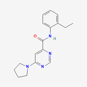 N-(2-ethylphenyl)-6-(pyrrolidin-1-yl)pyrimidine-4-carboxamide