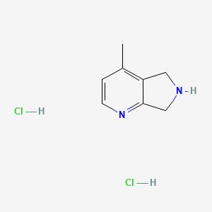 4-Methyl-6,7-dihydro-5H-pyrrolo[3,4-b]pyridine;dihydrochloride