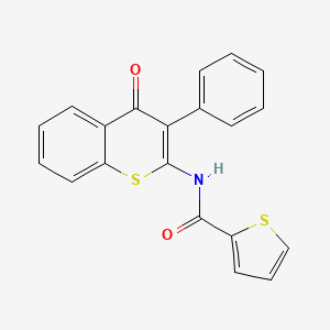 N-(4-oxo-3-phenyl-4H-thiochromen-2-yl)thiophene-2-carboxamide