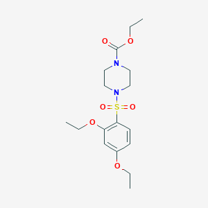 molecular formula C17H26N2O6S B2425878 Ethyl 4-((2,4-diethoxyphenyl)sulfonyl)piperazine-1-carboxylate CAS No. 898650-63-0