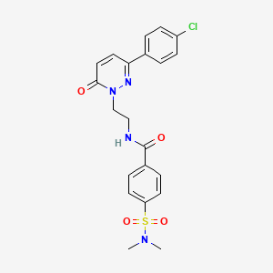 N-(2-(3-(4-chlorophenyl)-6-oxopyridazin-1(6H)-yl)ethyl)-4-(N,N-dimethylsulfamoyl)benzamide
