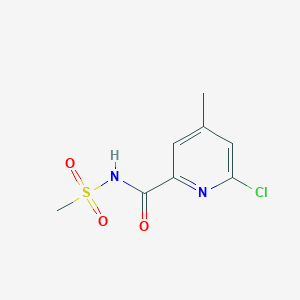 6-Chloro-4-methyl-N-methylsulfonylpyridine-2-carboxamide