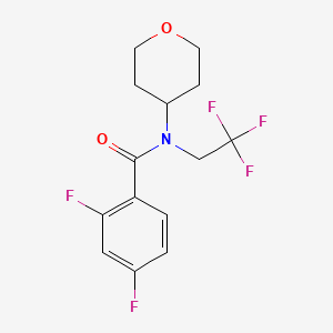 2,4-difluoro-N-(tetrahydro-2H-pyran-4-yl)-N-(2,2,2-trifluoroethyl)benzamide