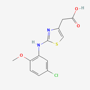 2-(4-(5-Chloro-2-methoxyphenylamino)-3,5-thiazolyl)acetic acid