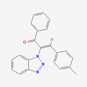 (Z)-2-(benzotriazol-1-yl)-3-(4-methylphenyl)-1-phenylprop-2-en-1-one