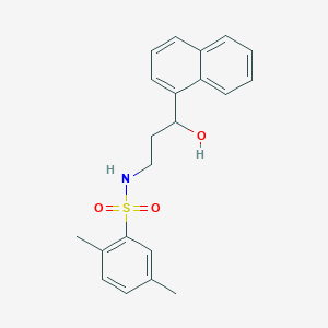 N-(3-hydroxy-3-(naphthalen-1-yl)propyl)-2,5-dimethylbenzenesulfonamide