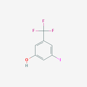 molecular formula C7H4F3IO B2425937 3-Iodo-5-(trifluoromethyl)phenol CAS No. 1073339-06-6