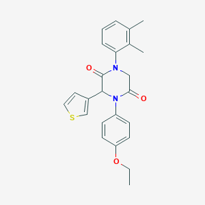 1-(2,3-Dimethylphenyl)-4-(4-ethoxyphenyl)-3-(3-thienyl)-2,5-piperazinedione