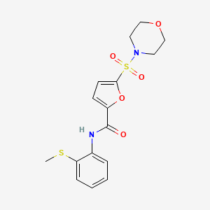 N-(2-(methylthio)phenyl)-5-(morpholinosulfonyl)furan-2-carboxamide